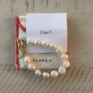 Clare V pearl bracelet
